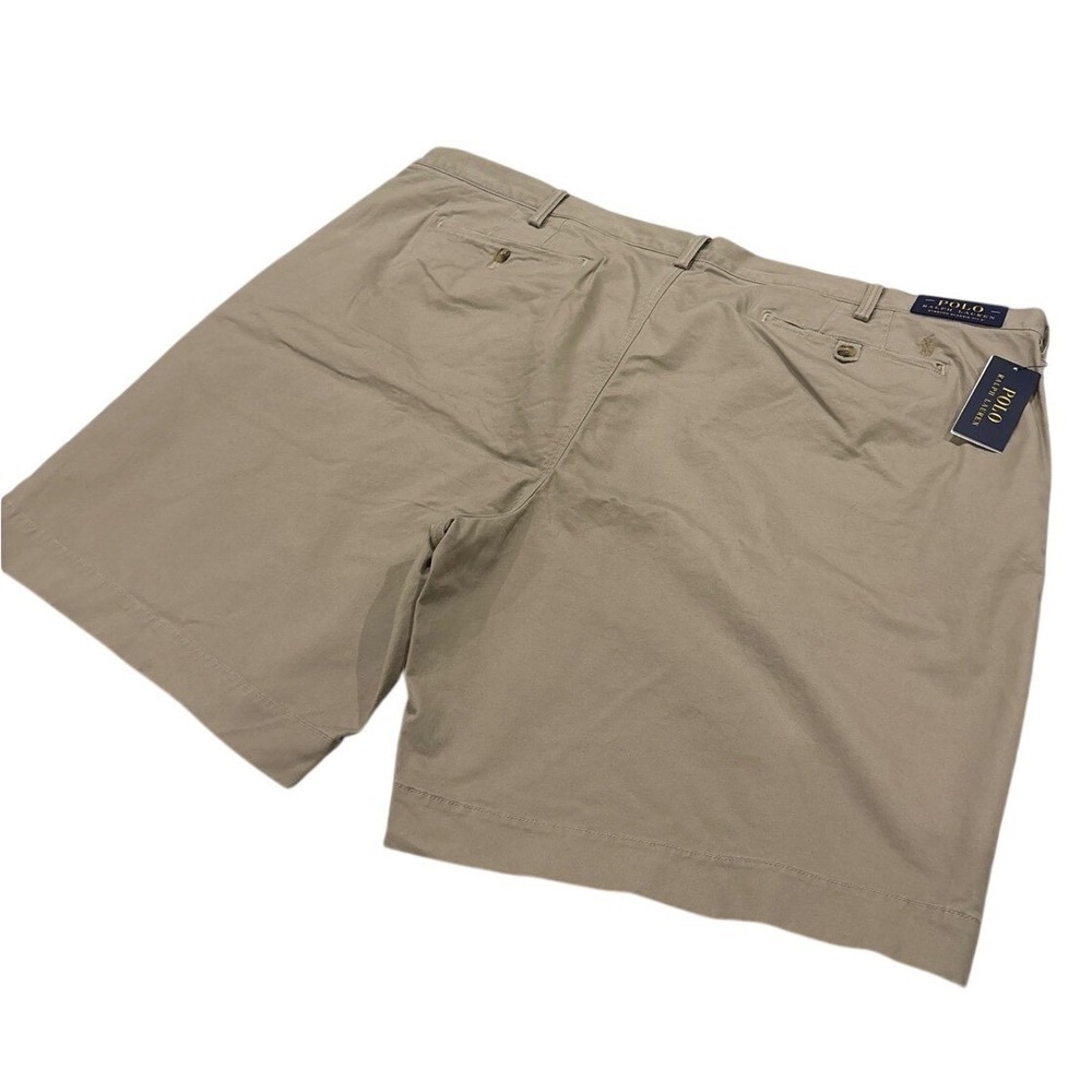 Polo Ralph Lauren Stretch Classic Fit Chino Shorts Khaki Tan Mens Size 48B - Picture 5 of 11